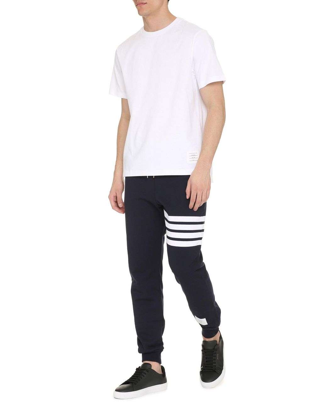 Thom Browne White Crew-Neck Cotton T-Shirt for men