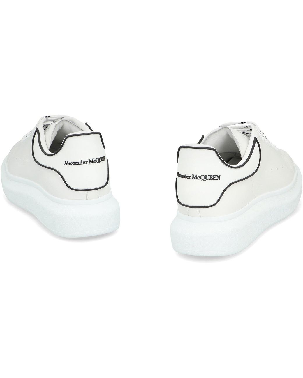 McQueen White Leather Chunky Sneakers for men