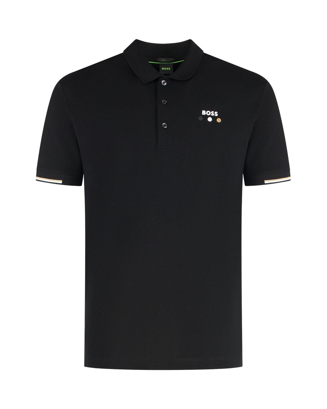 Boss Black Cotton-Piqué Polo Shirt for men
