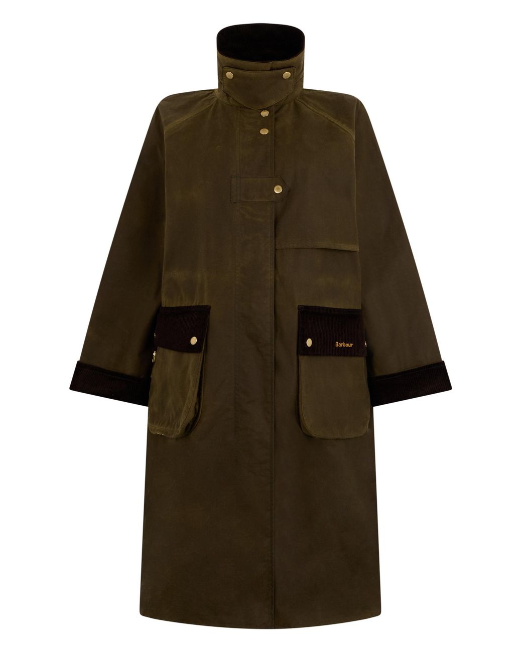 Barbour Natural Long Jacket With Wide Sleeves