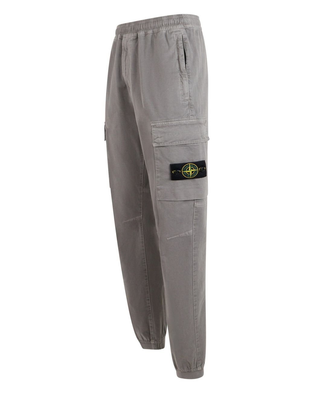 Stone Island Gray Inspired Elastic Waist Sports Pants For for men