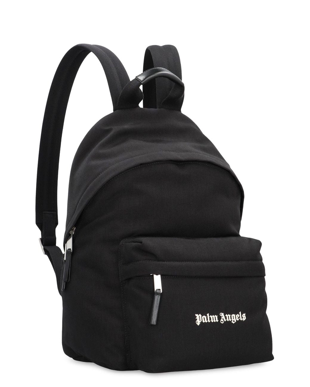 Palm Angels Black Backpack With Logo for men