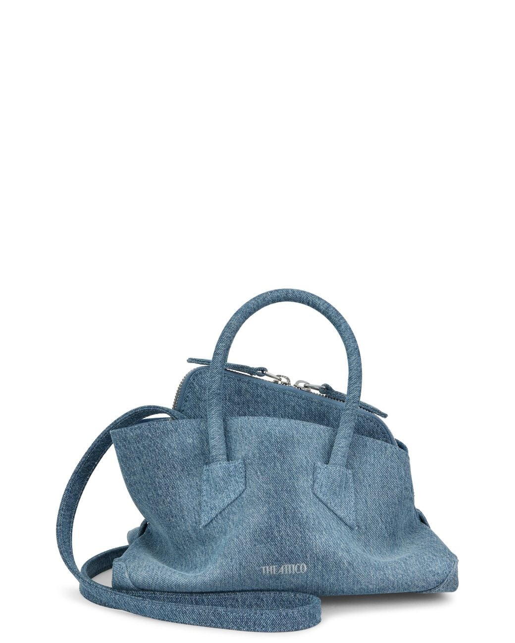 The Attico Blue Handbag La Passeggiata Mini