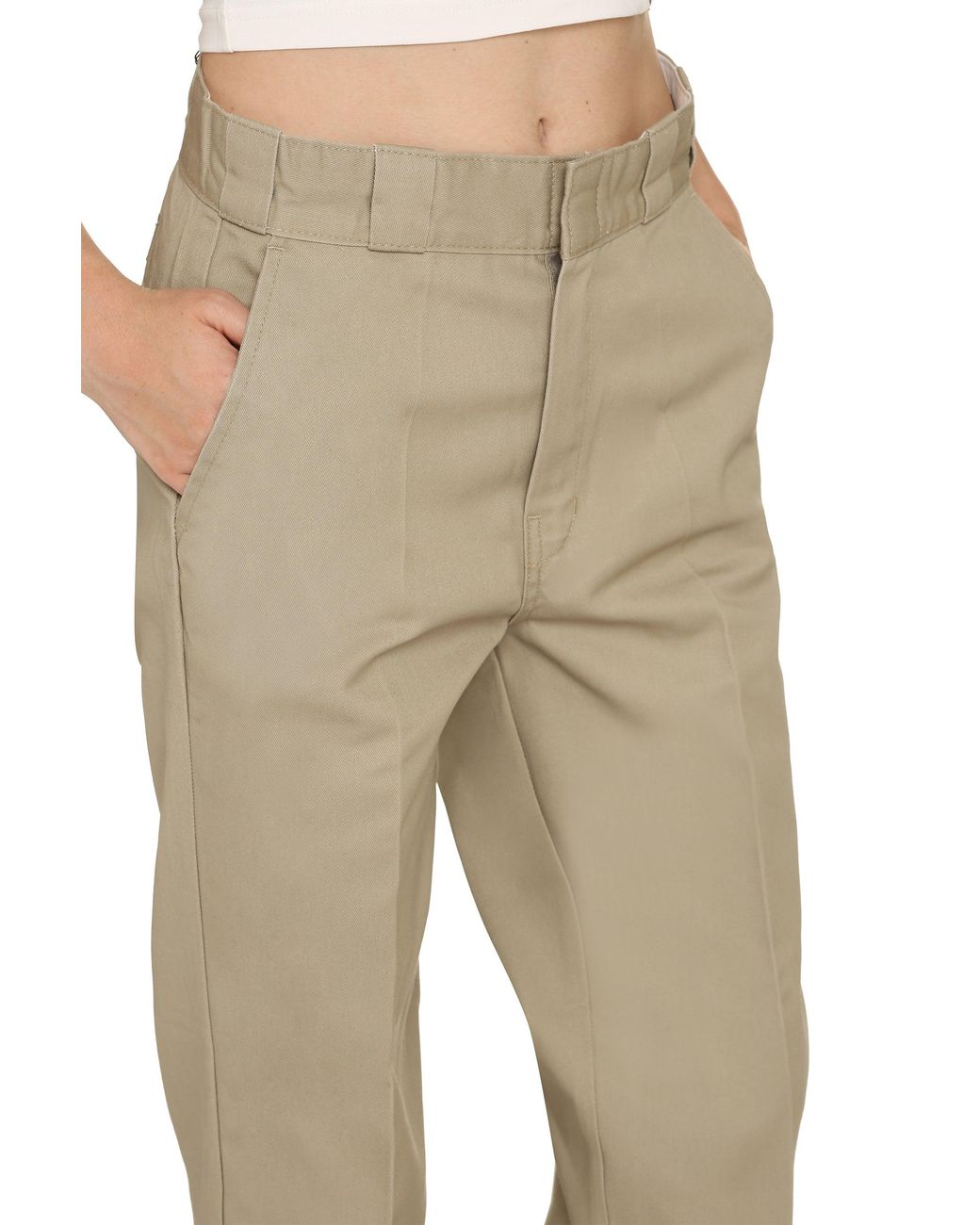 Dickies Natural Elizaville Straight-Leg Trousers