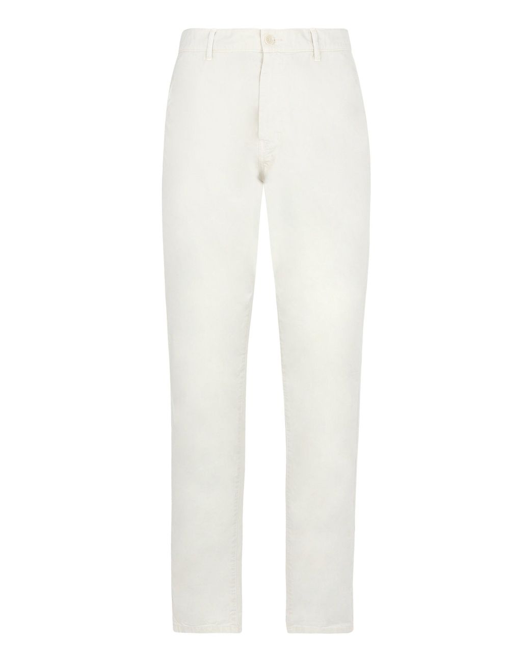Aspesi White Poplin Cotton Trousers for men