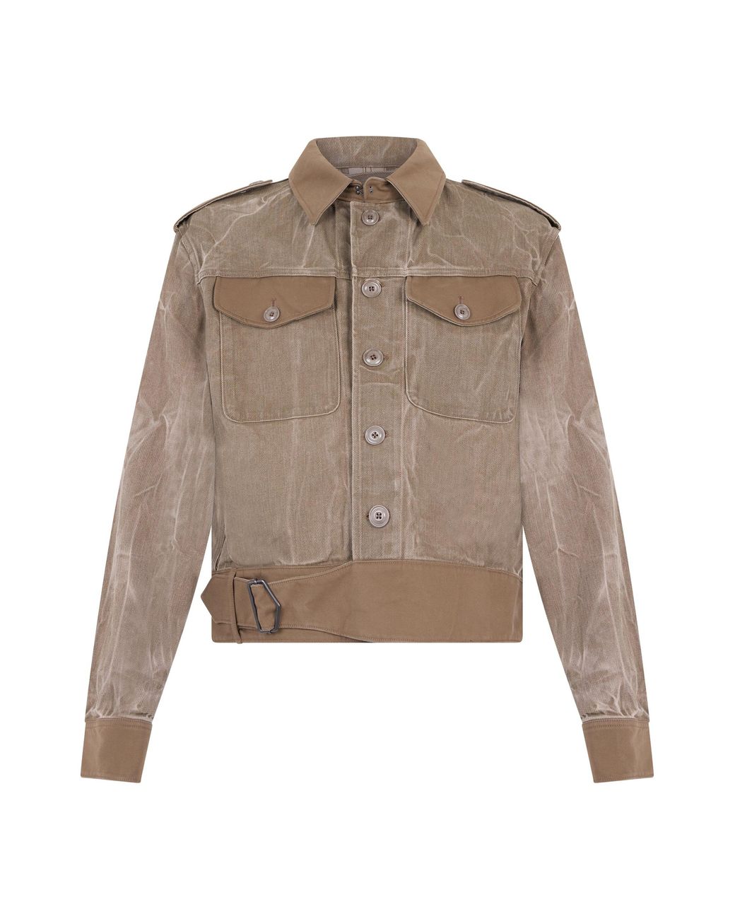Our Legacy Brown Denim Jacket With Flap Pockets Cotton for men
