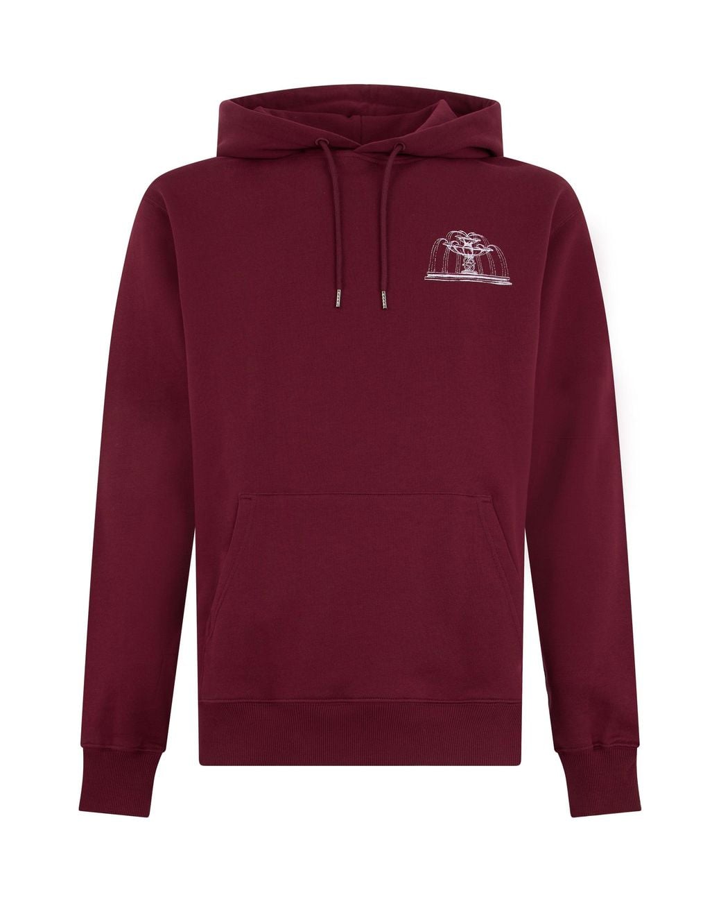 Drole de Monsieur Red Drole De Monsieur Mini Logo Cotton Hoodie For for men