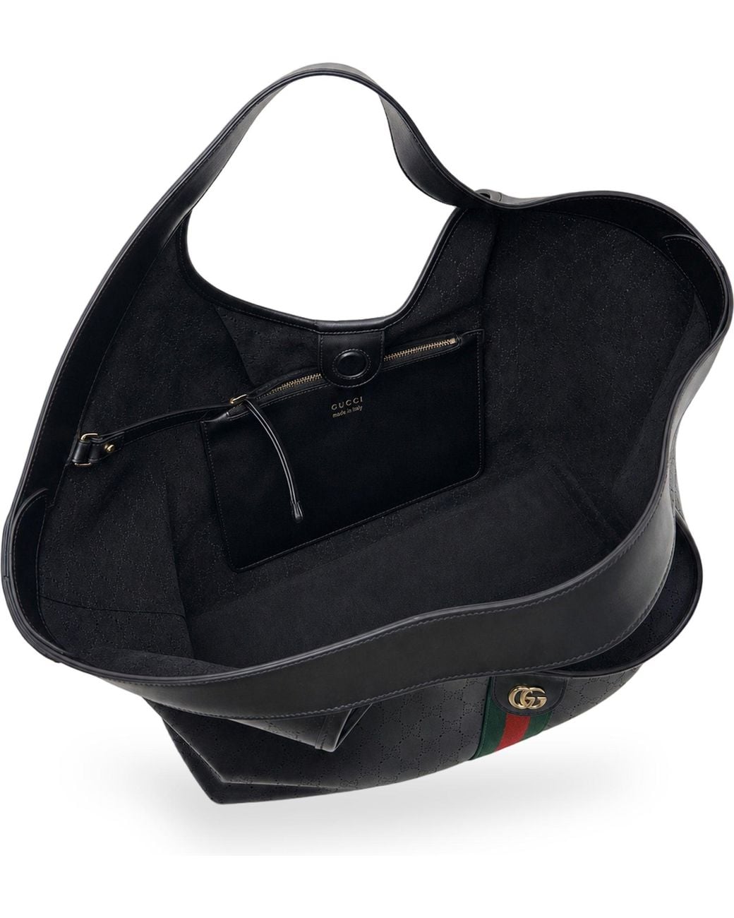 Gucci Blue Giant Giglio Shopping Bag
