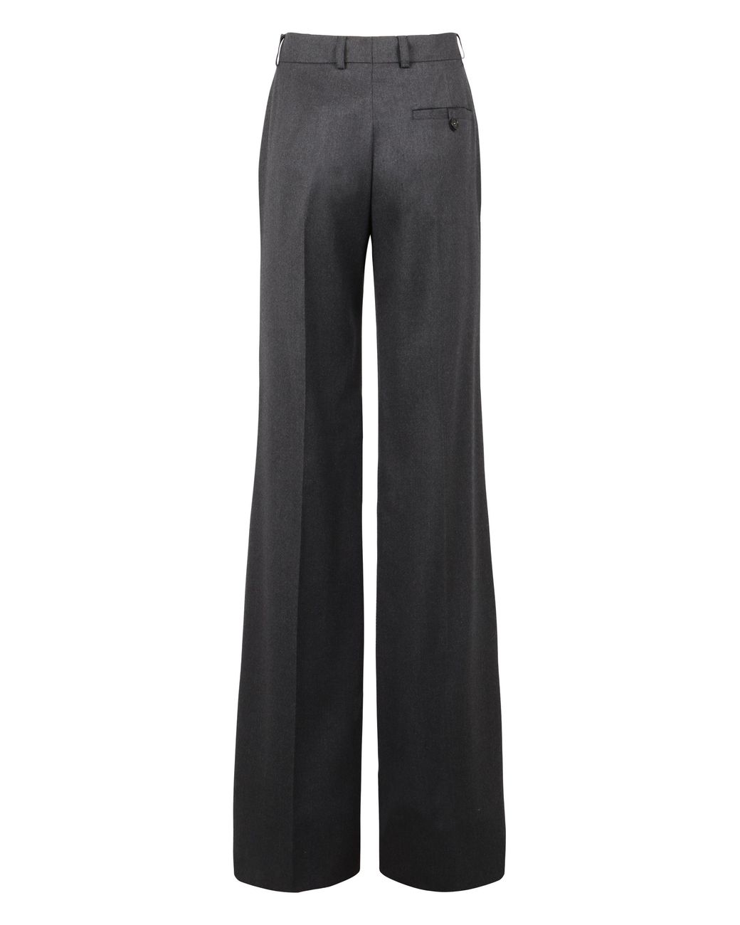 Stella McCartney Gray Trousers Flared Wool Wide-Leg