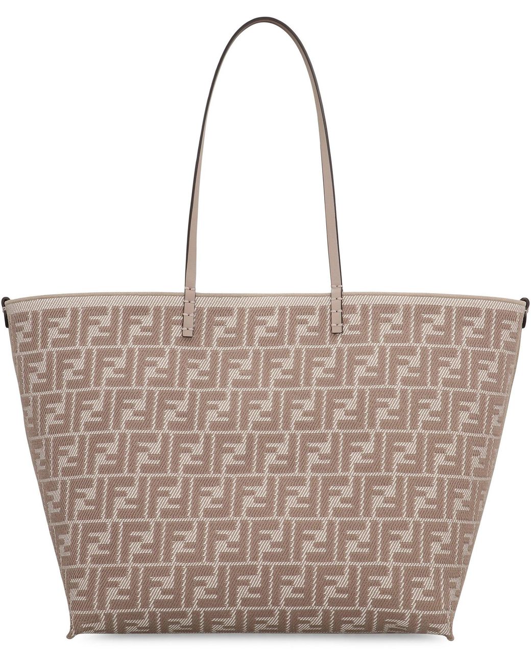 Tote bag Roll Large di Fendi in Brown