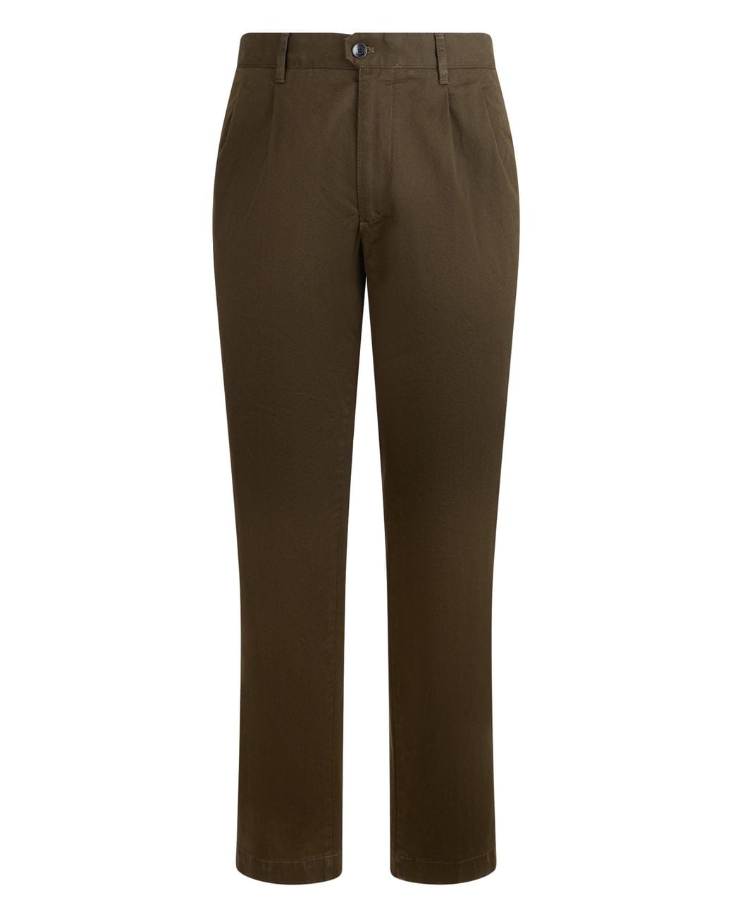Slowear Brown Straight Cotton Pants for men
