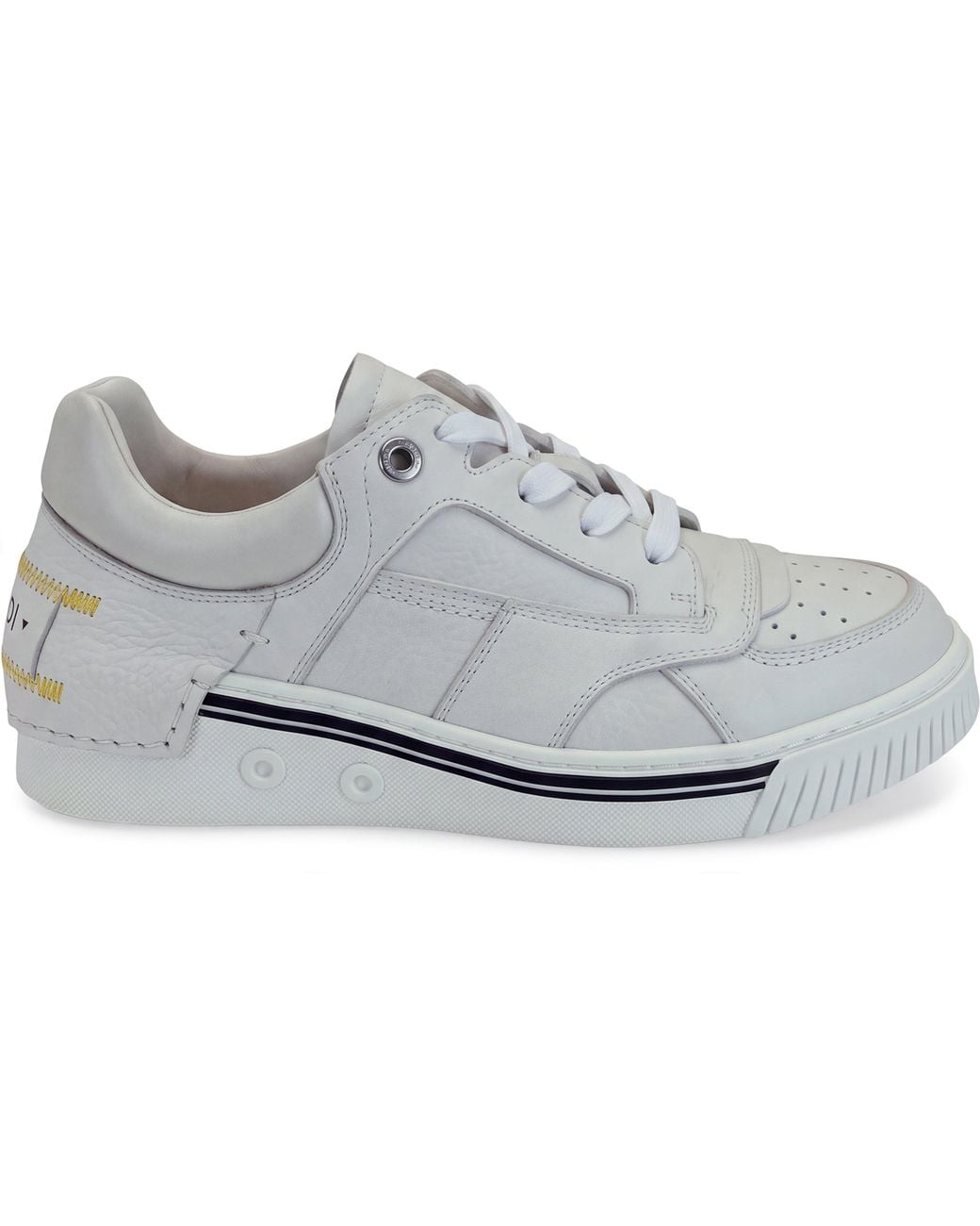 Fendi White Fender Low-Top Sneakers