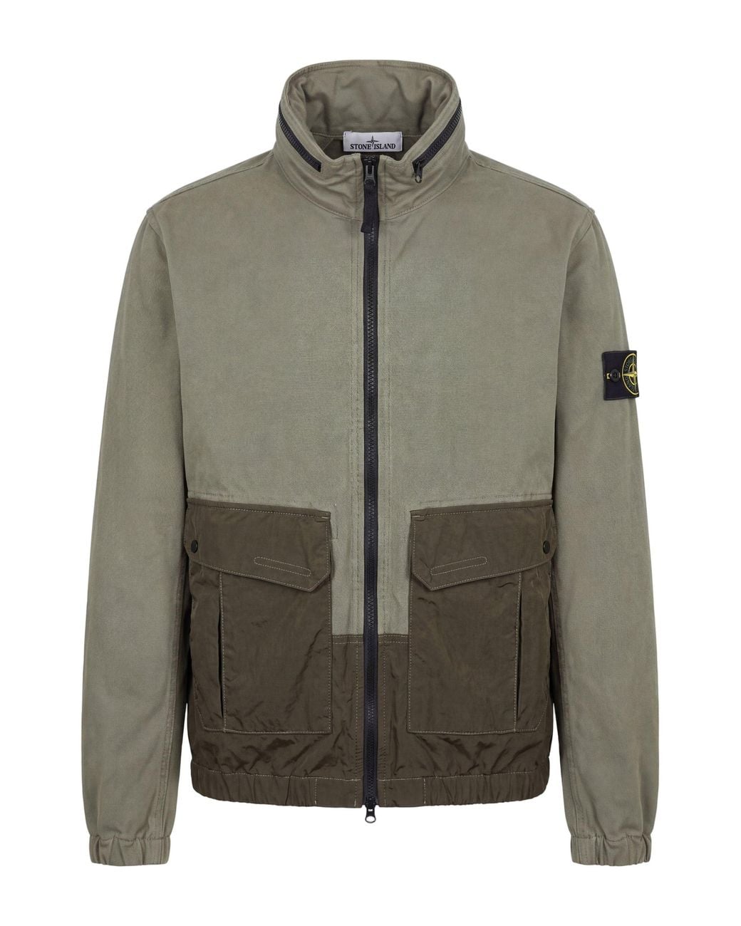 Stone Island Green Windbreaker for men
