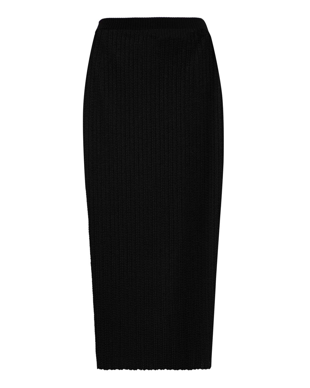 Maison Margiela Black Knit Midi Dress
