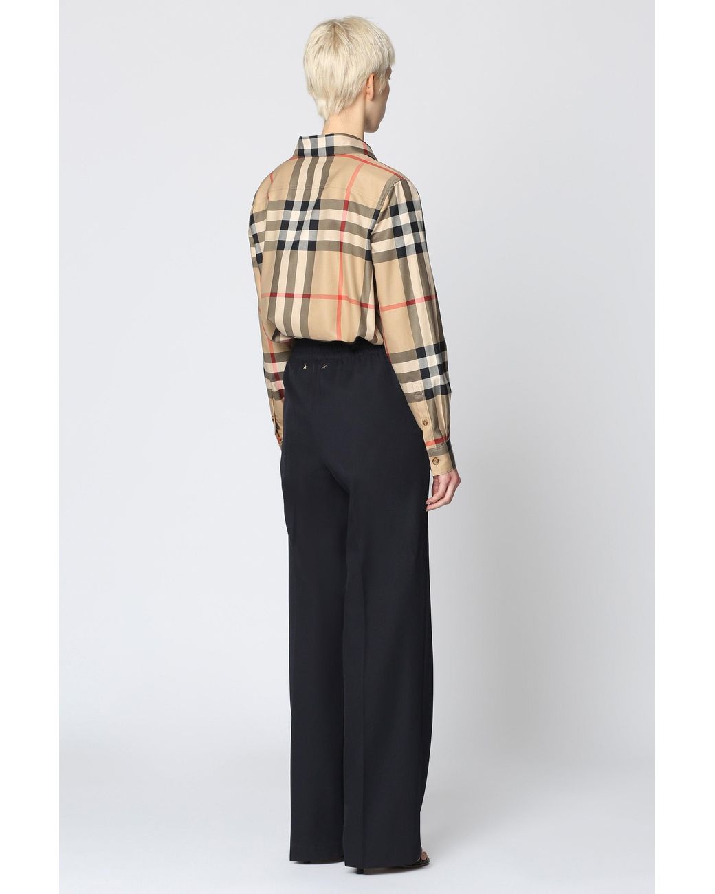 Golden Goose Deluxe Brand Blue Brittany Wool Blend Trousers
