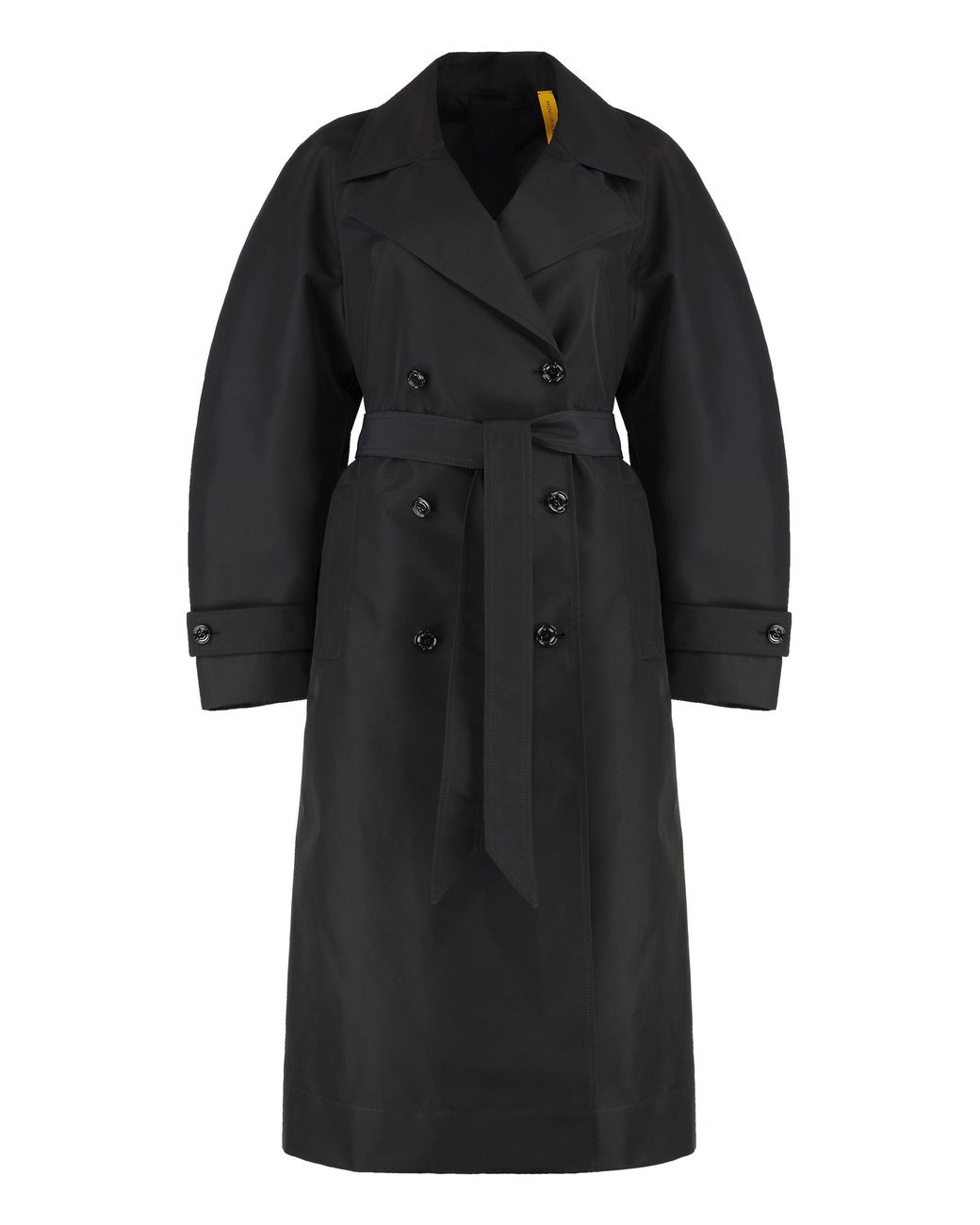 Moncler Genius Black Trench Coat Zake Polyester & Raincoats
