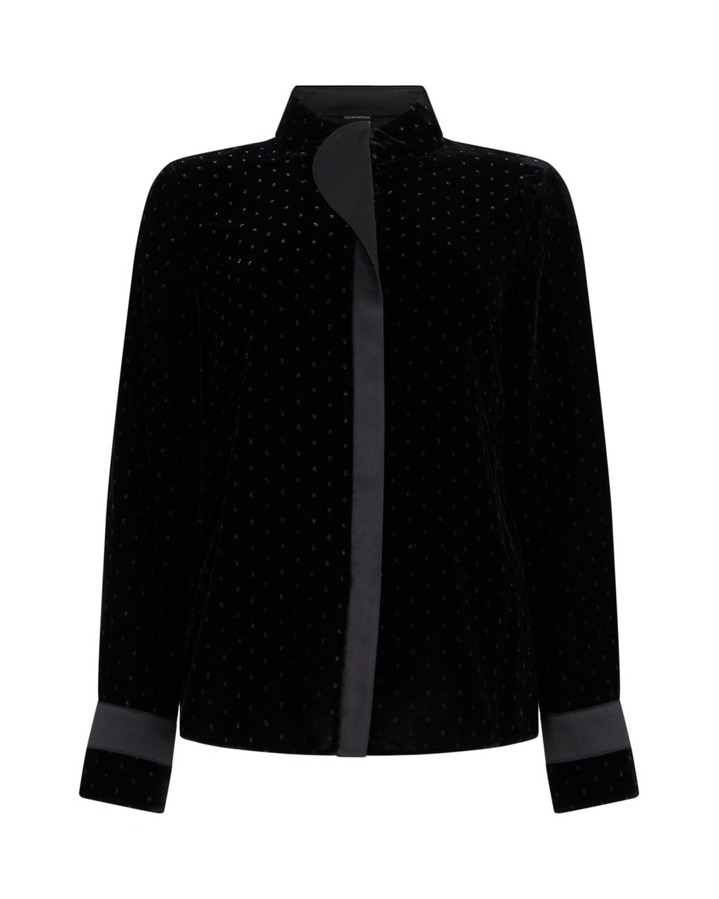 Emporio Armani Black Velvet Shirt