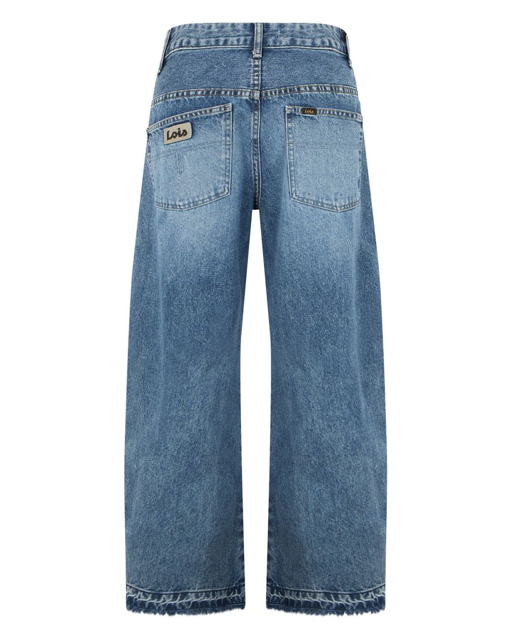 Lois Blue Loose Straight-Fit Denim Jeans
