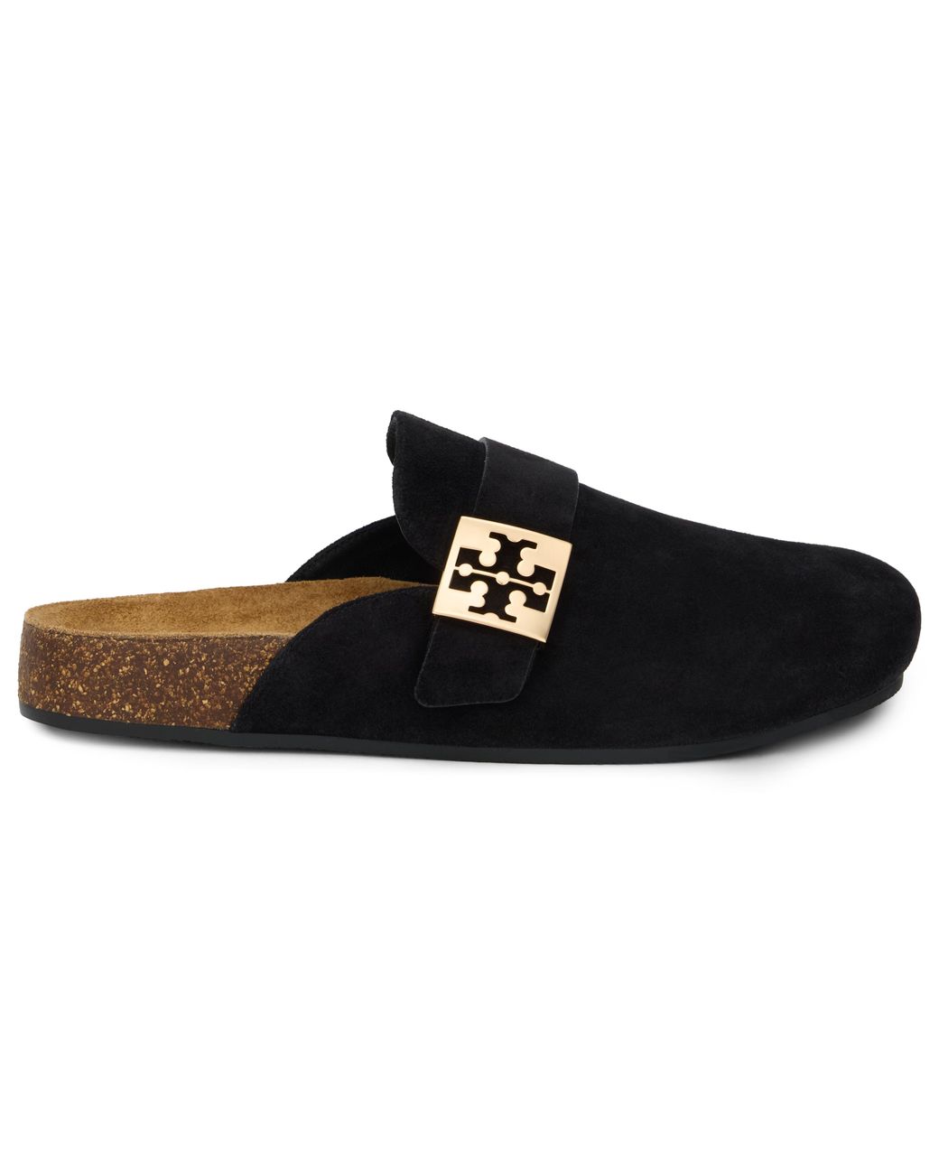 Tory Burch Black Suede Mules