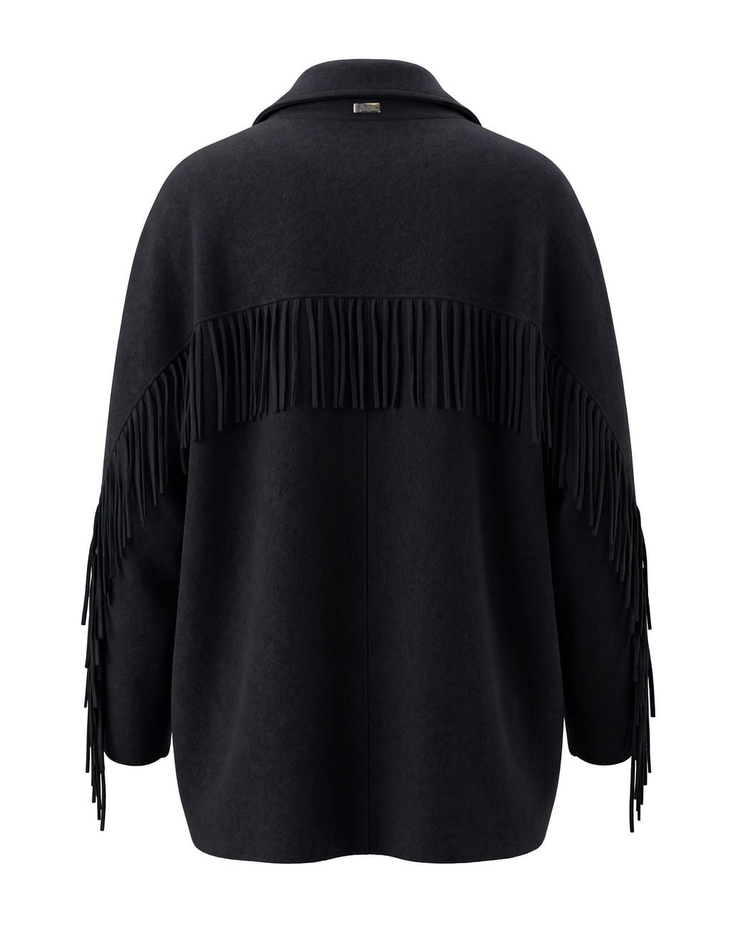 Herno Black Jacket With High Collar