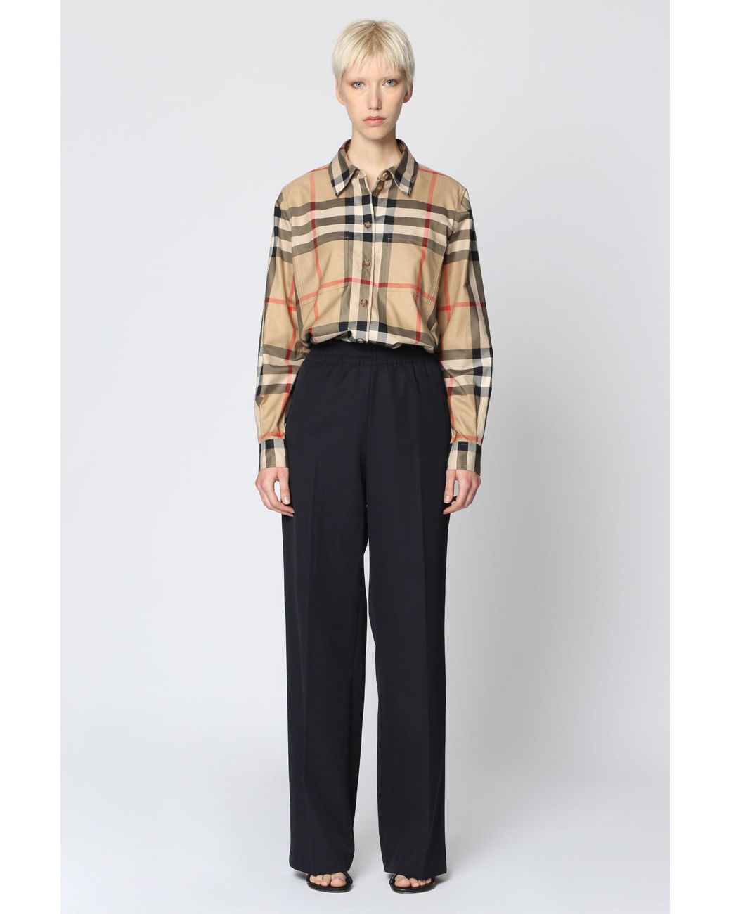 Golden Goose Deluxe Brand Blue Brittany Wool Blend Trousers