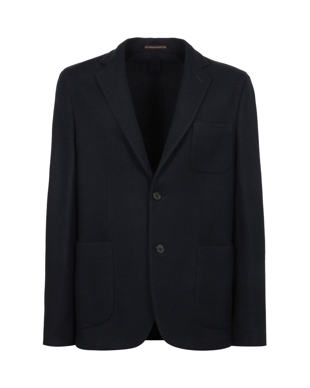 Slowear Black Single-Breasted Two-Button Jacket for men