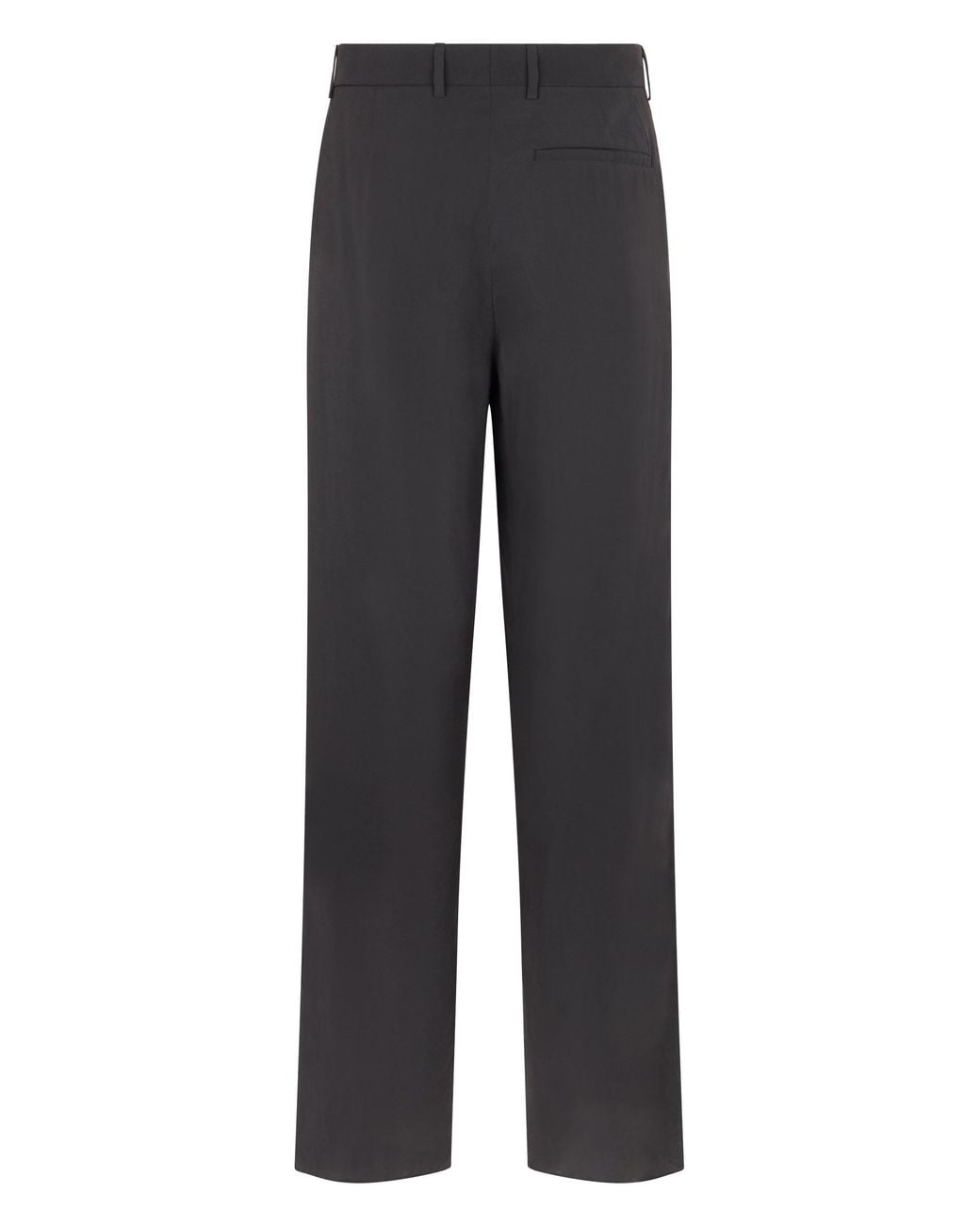 Emporio Armani Gray Straight Modal Pants for men