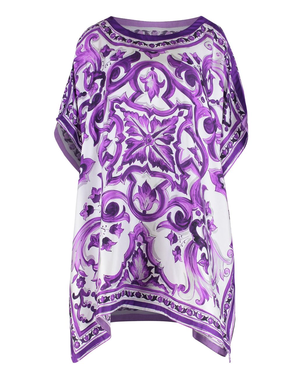 Dolce & Gabbana Purple Printed Short Dress