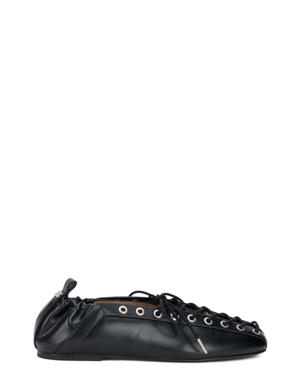 Ganni Black Ballet Shoes Polyurethane Ballerina