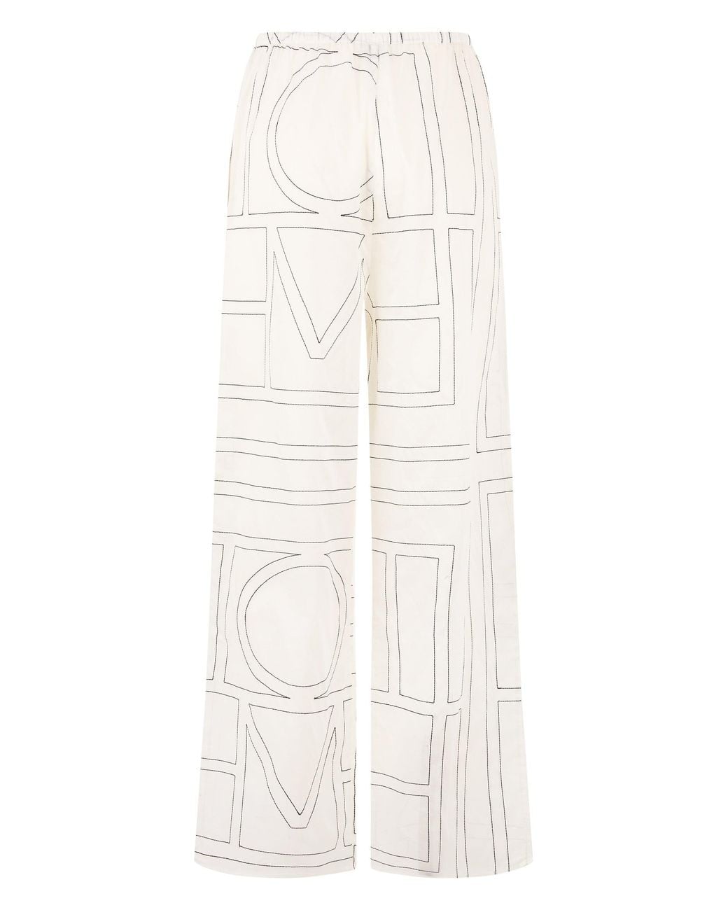 Totême White Cotton Pajama Pants
