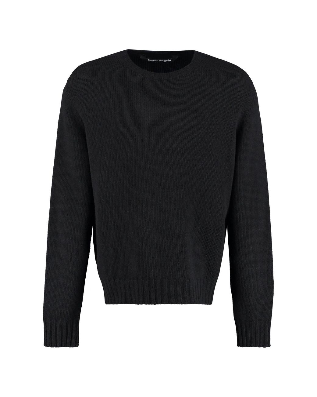 Palm Angels Black Wool Blend Pullover for men