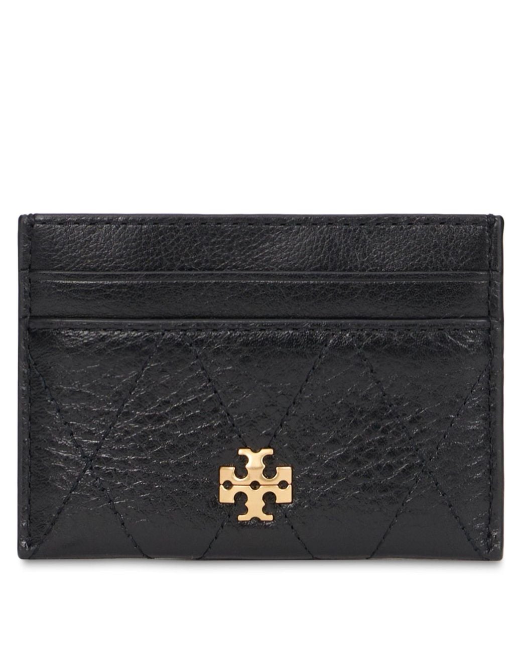 Tory Burch Black Leather Card Holder