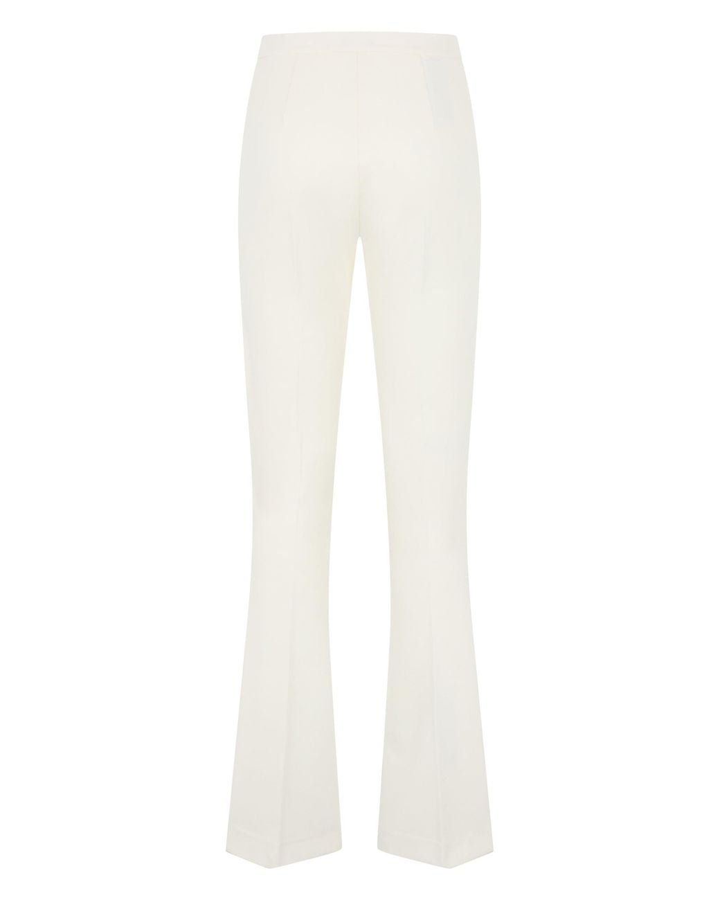 Pinko White Hulka Flared Viscose Trousers