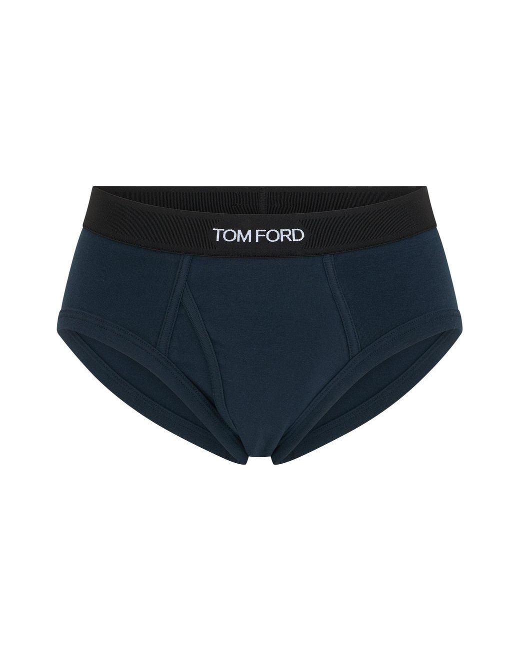 Tom Ford Blue Cotton Slip With Logo for men