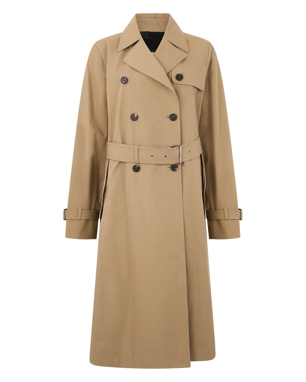 Fendi Natural Double-Breasted Trench