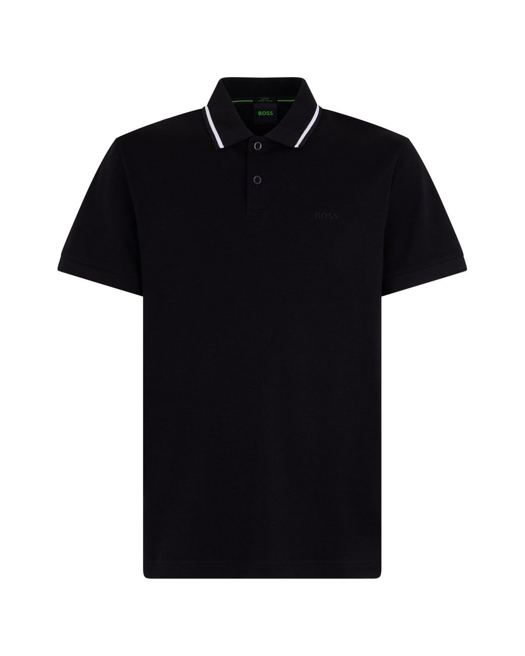 Boss Black Polo Shirt Cotton for men