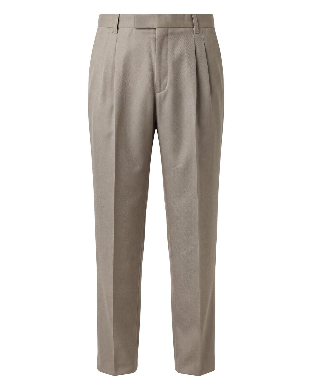 Boss Gray Trousers With Pleats for men