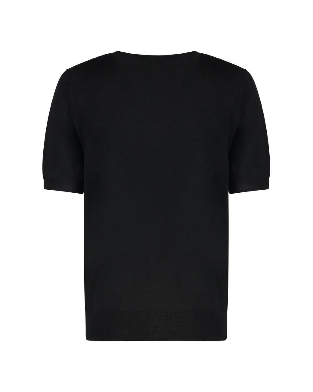 P.A.R.O.S.H. Black Linfa Wool-Blend Crew-Neck Sweater