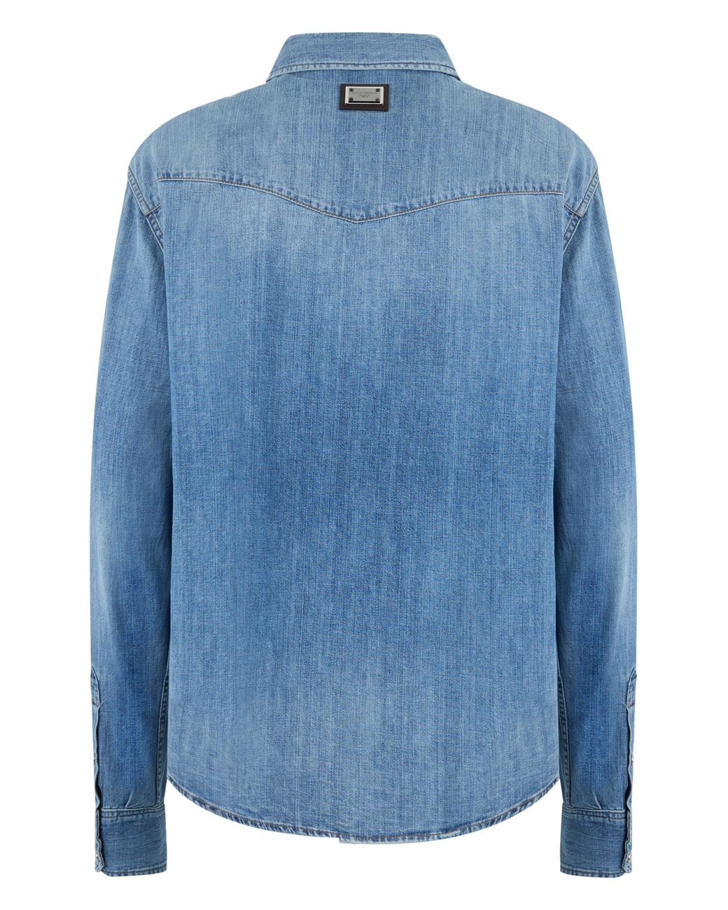 Dolce & Gabbana Blue Denim Shirt Made Of Cotton