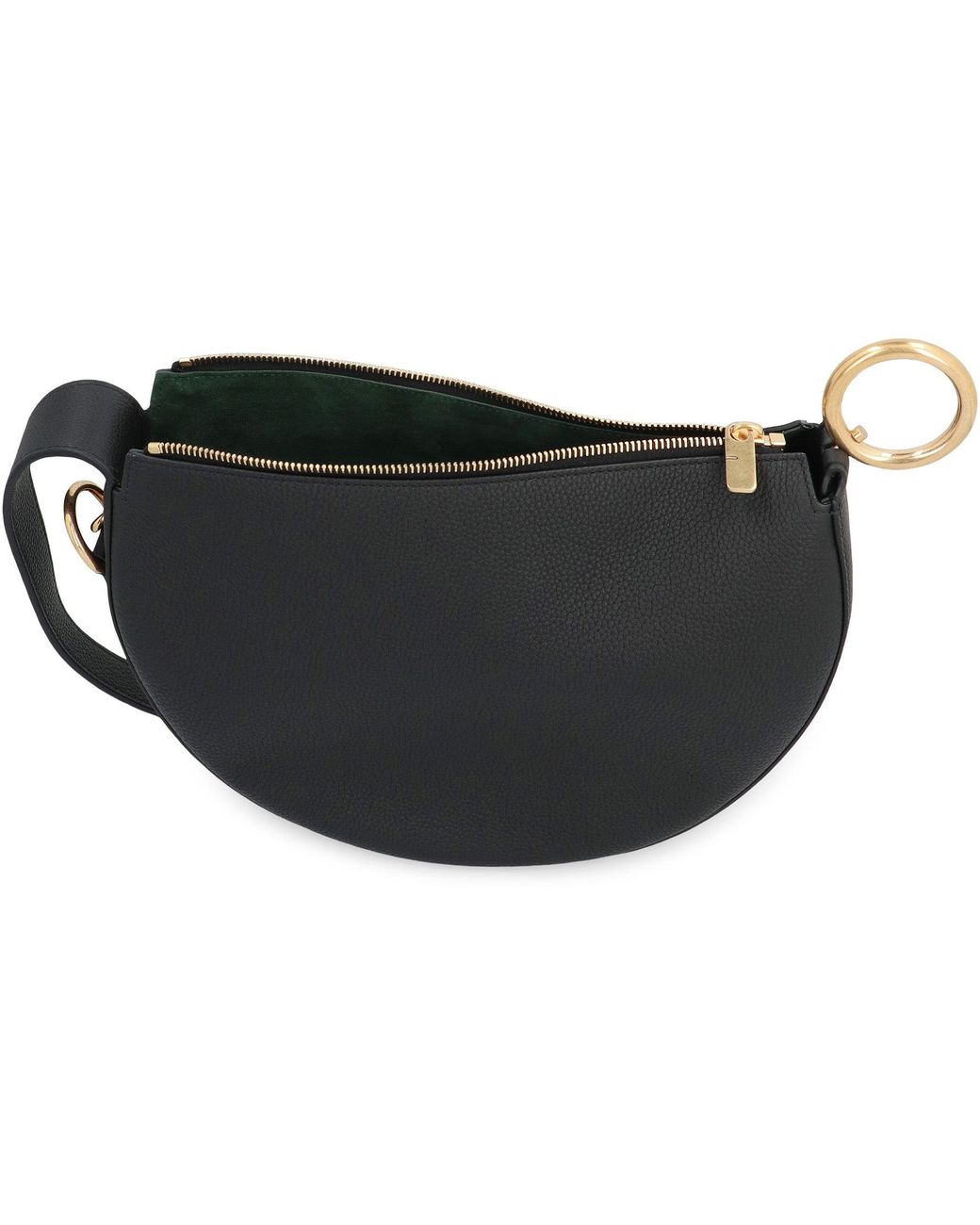 Burberry Black Knight Arc Mini Leather Shoulder Bag