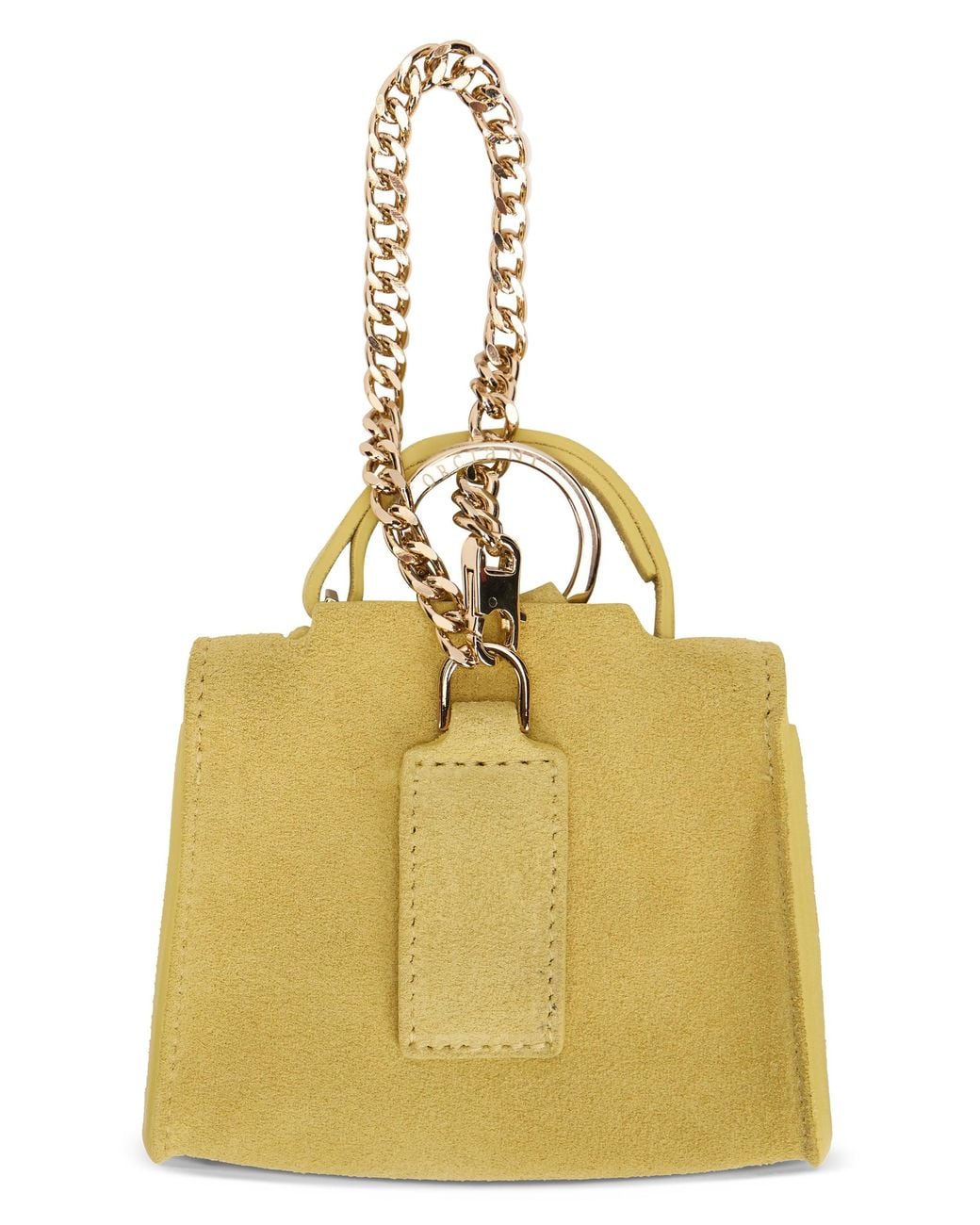Orciani Metallic Sveva Mini Suede Bag