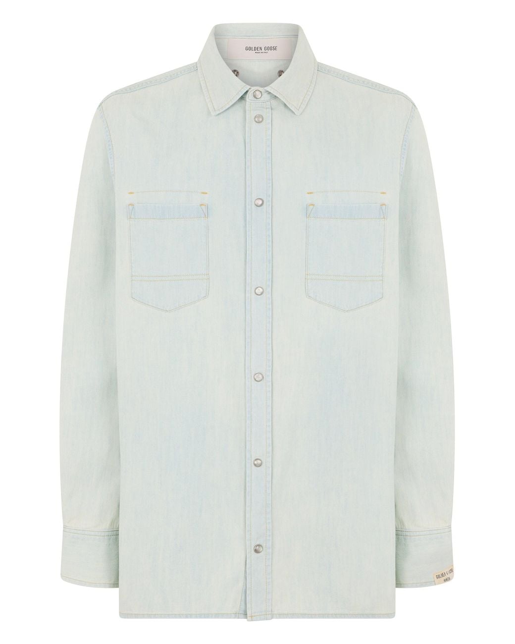Golden Goose Deluxe Brand White Shirt Made Of Cotton for men