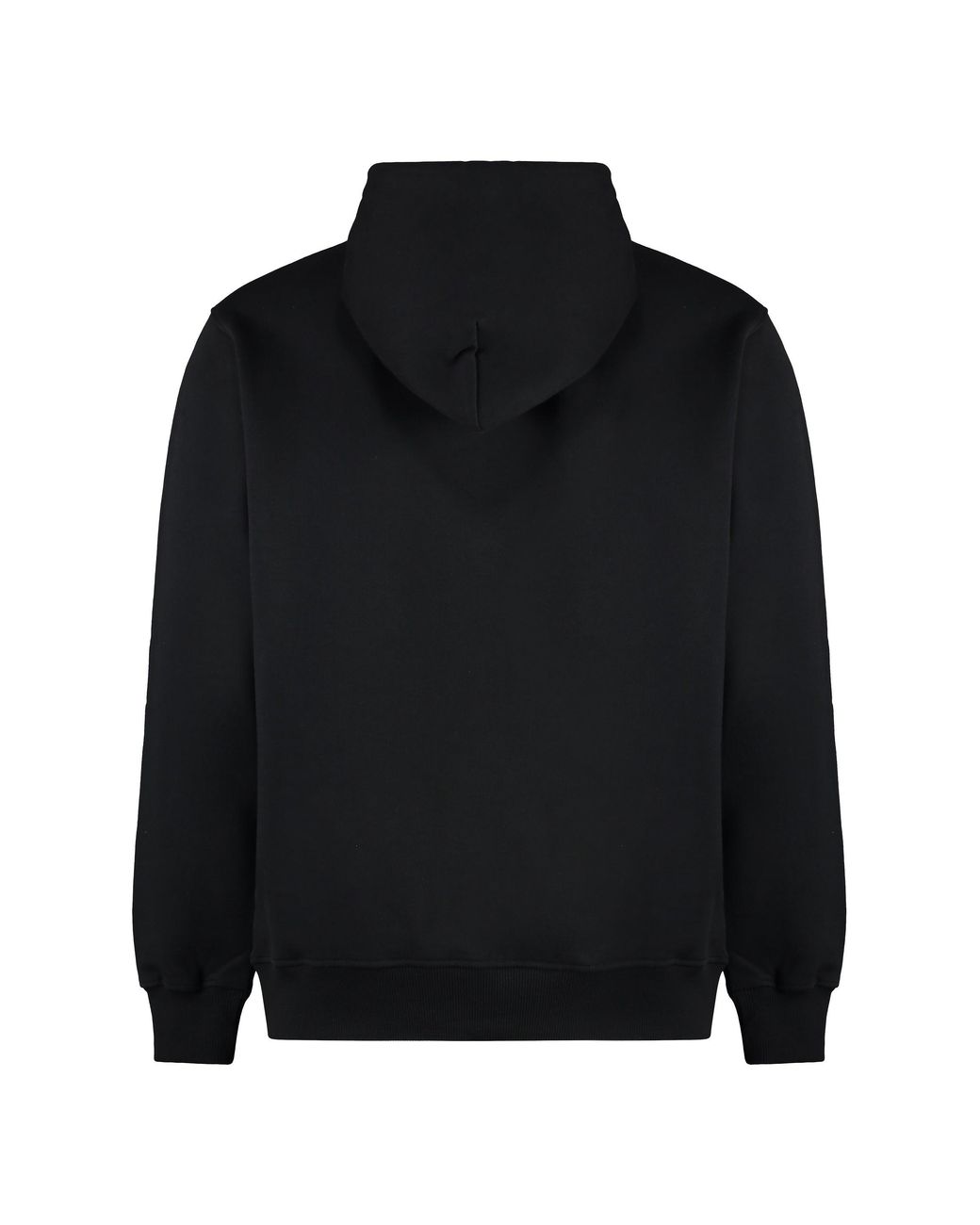 Drole de Monsieur Black Classic Pocket Hooded Sweatshirt With Slogan Detail for men