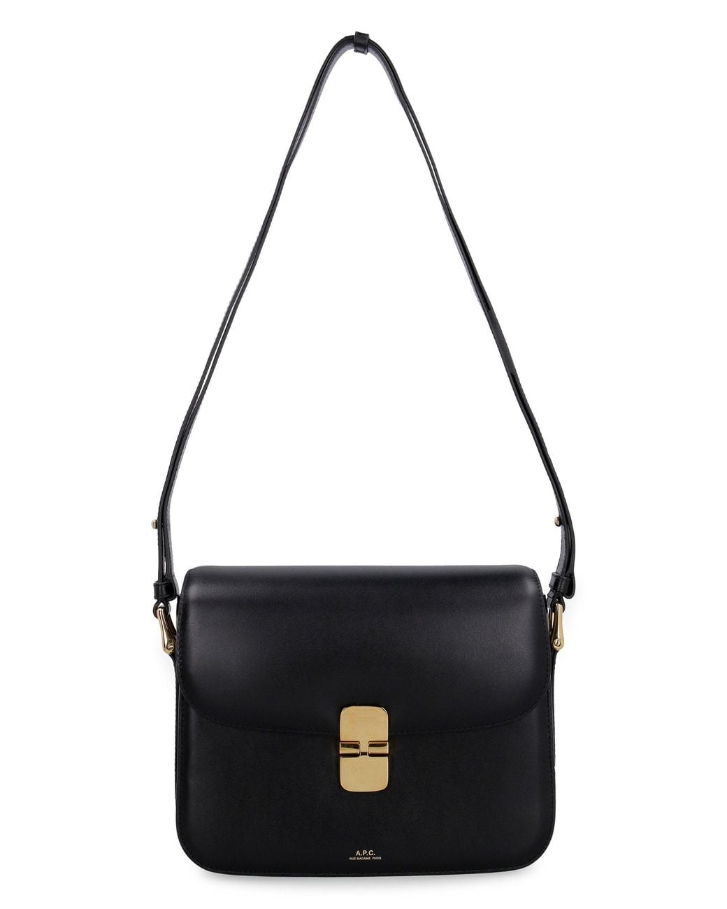 A.P.C. Black Grace Leather Crossbody Bag Shoulder