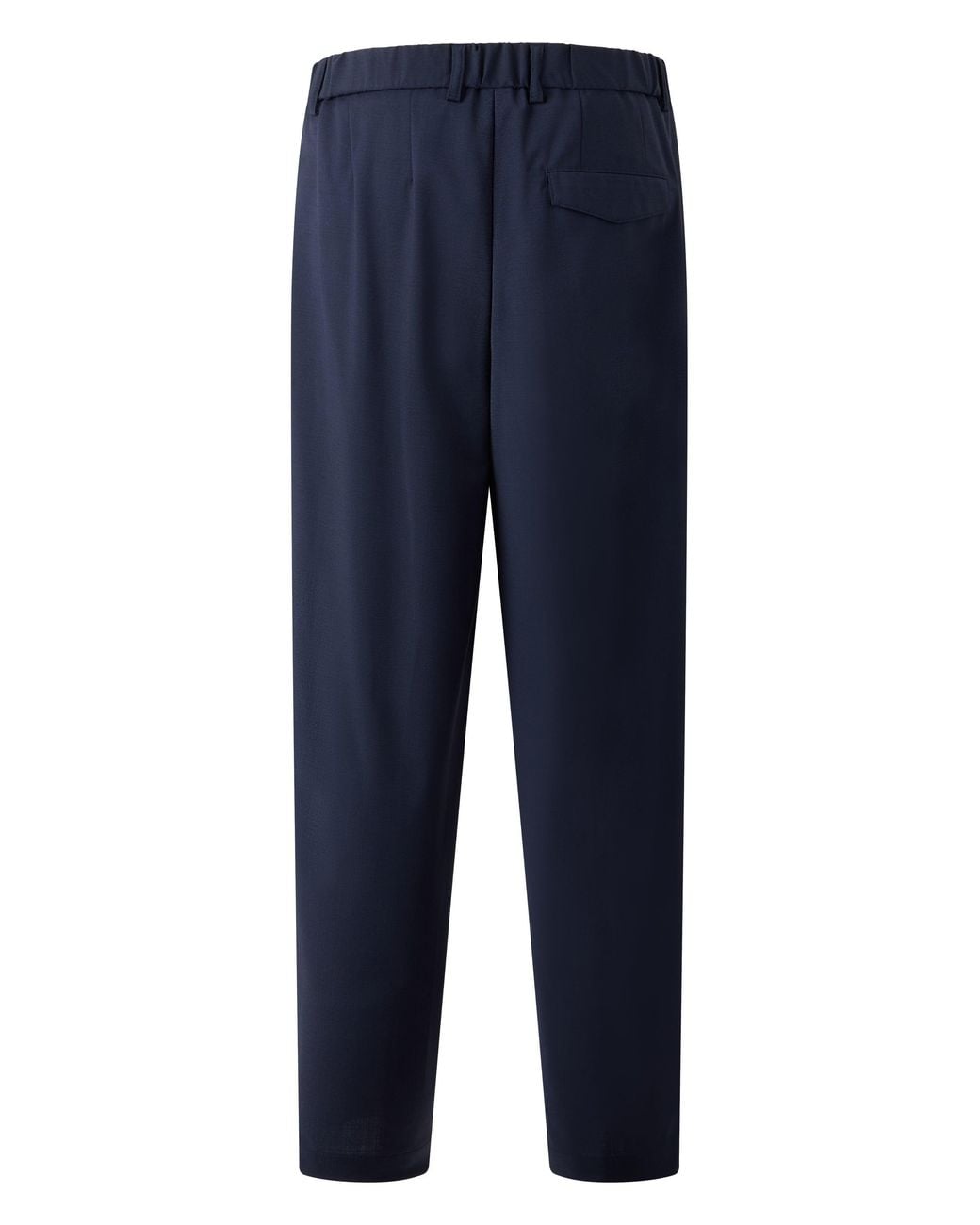 Boss Blue Wool Blend Pants for men