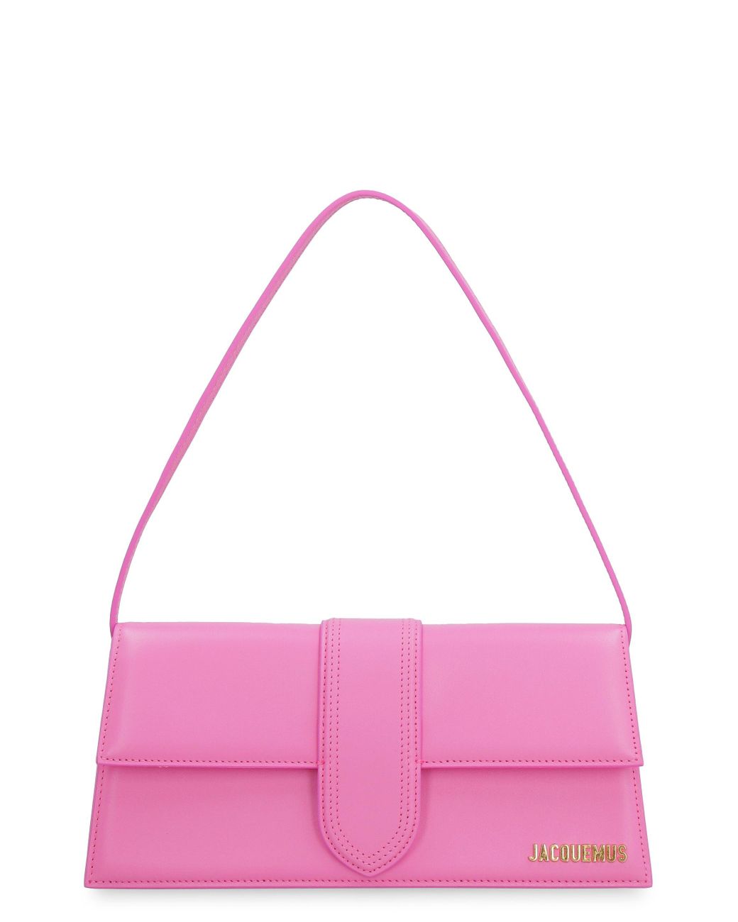 Jacquemus Le Bambino Long Leather Shoulder Bag in Pink | Lyst