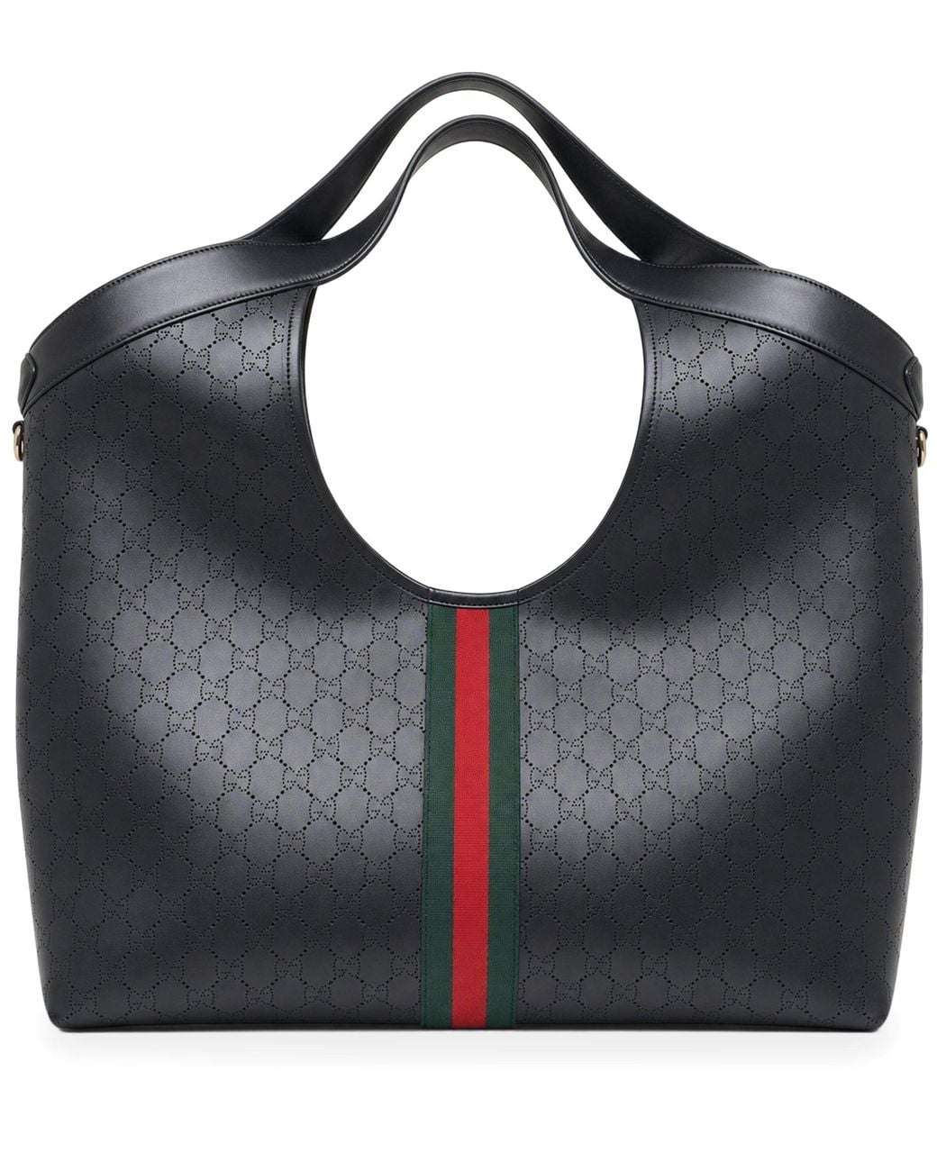Gucci Blue Giant Giglio Shopping Bag