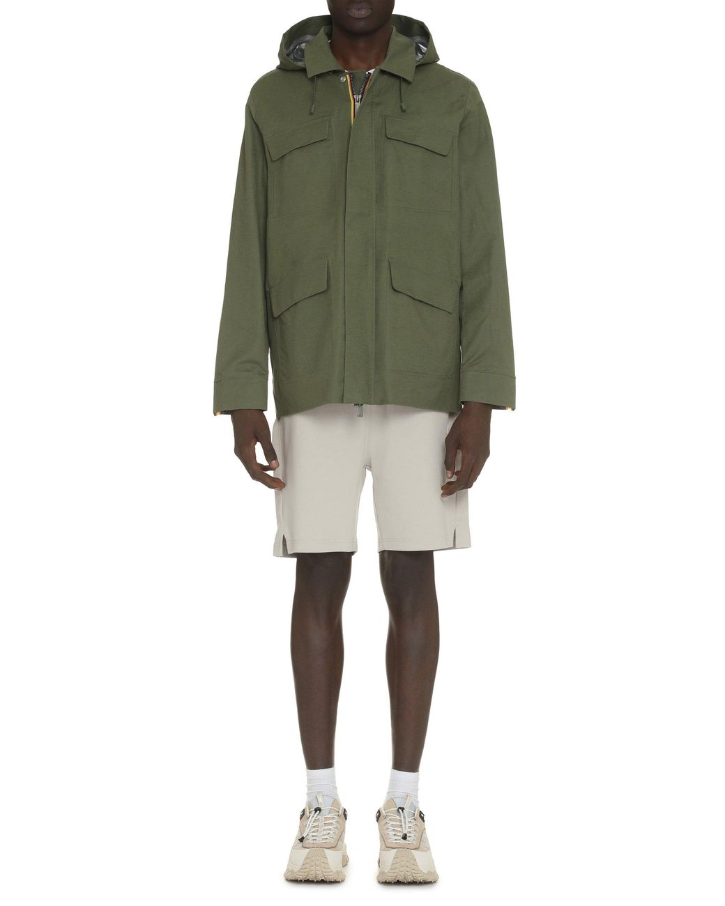 K-Way Gray Keny Cotton Bermuda Shorts for men