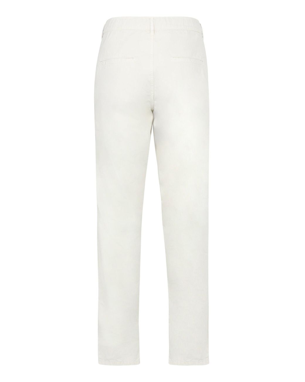 Aspesi White Poplin Cotton Trousers for men