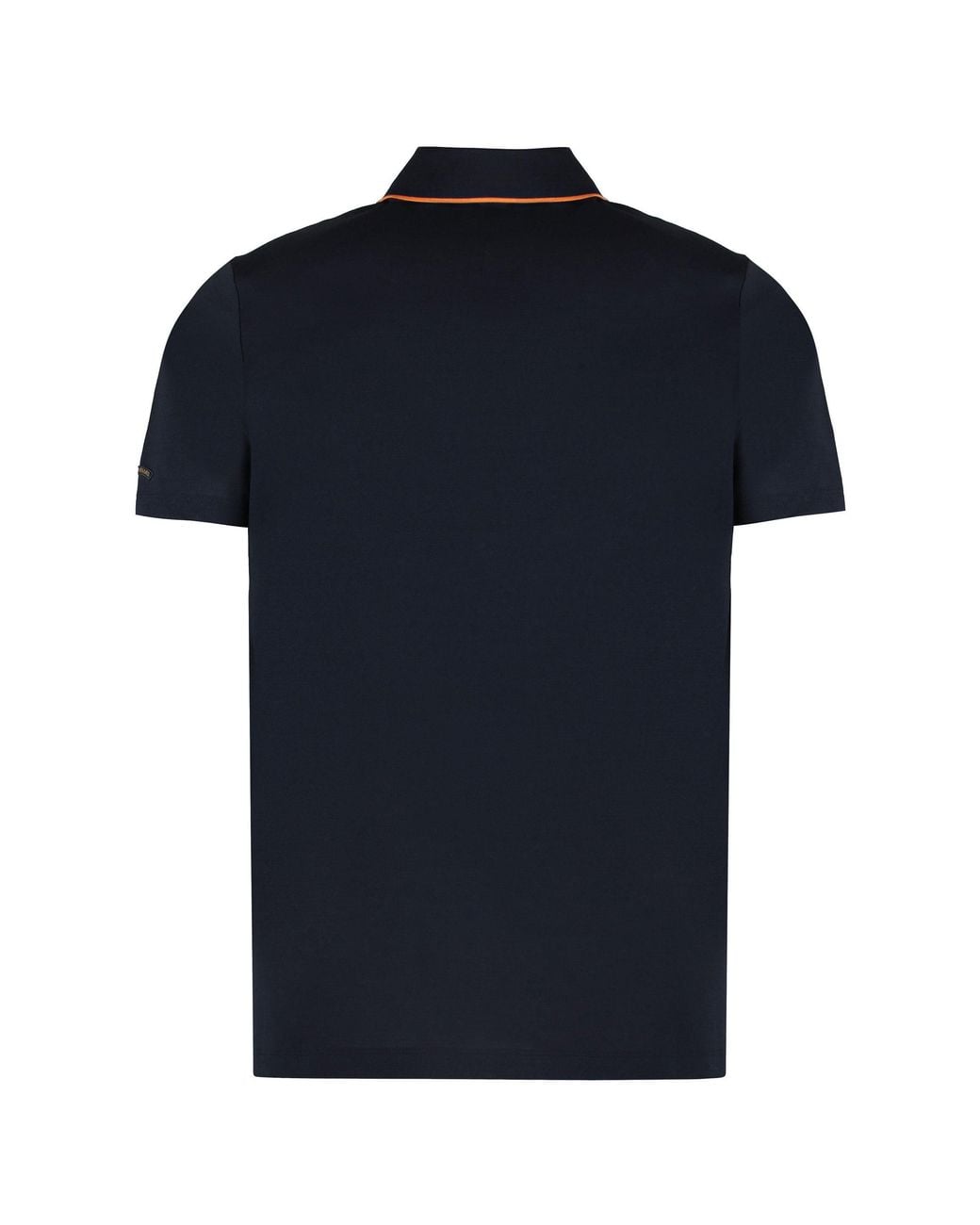 Paul & Shark Blue Short Sleeve Cotton Polo Shirt for men
